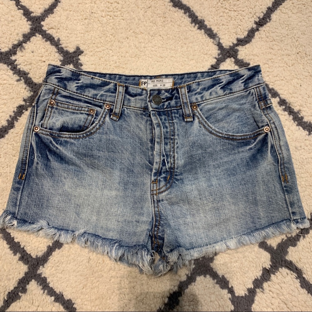 Free People Jean Shorts